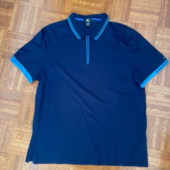 Calvin Klein Other - CAlvinKlein Zip Up Polo, dark blue, size XL